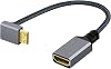 chenyang CY Cable Mini HDMI a HDMI, Mini HDMI 1.4 macho a HDMI hembra, cable extensor 4K con ángulo de 90 grados hacia arriba 3