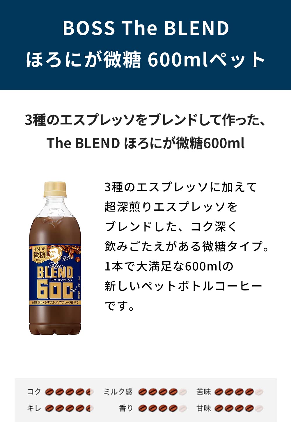 Amazon.co.jp: Suntory Boss The BLEND Broken Sugar Liquid Coffee