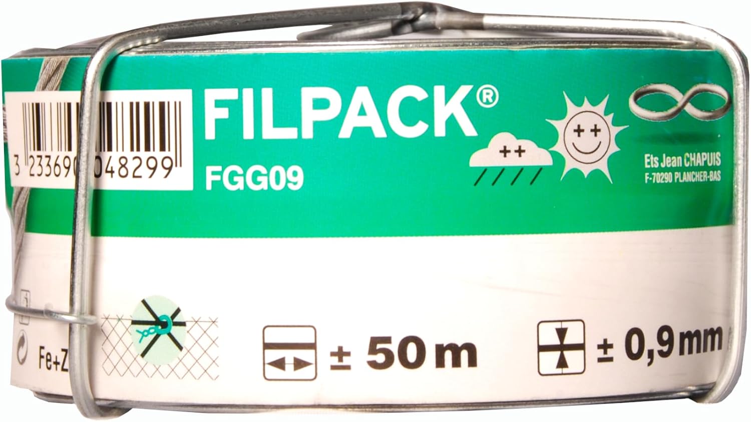 FGG09 Wire Galvanised Steel Diameter 0.9 mm Length 50 m