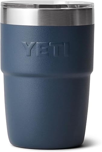 Miniatura 6 de YETI Rambler Taza de café aislada de 8 onzas con tapa, taza de café apilable de doble pared aislada al vacío, forro de cerámica DuraSip, diseño apto