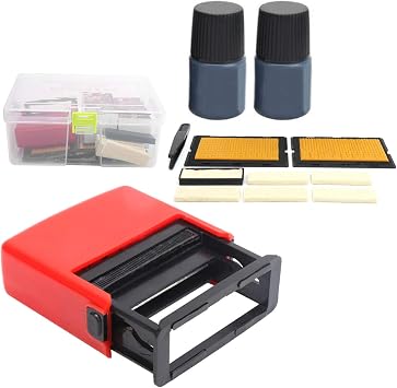 Adjustable Date Coding Machine Manual Stamping Printer Industrial B2.5 with Quick Dry Ink for Packaging Labeling ABS Plastic 87x73x26mm Coding Tool