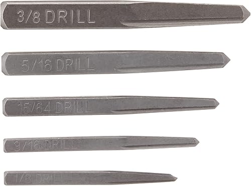 GEARWRENCH Juego de extractor de tornillo estriado recto de 5 piezas - 720DD