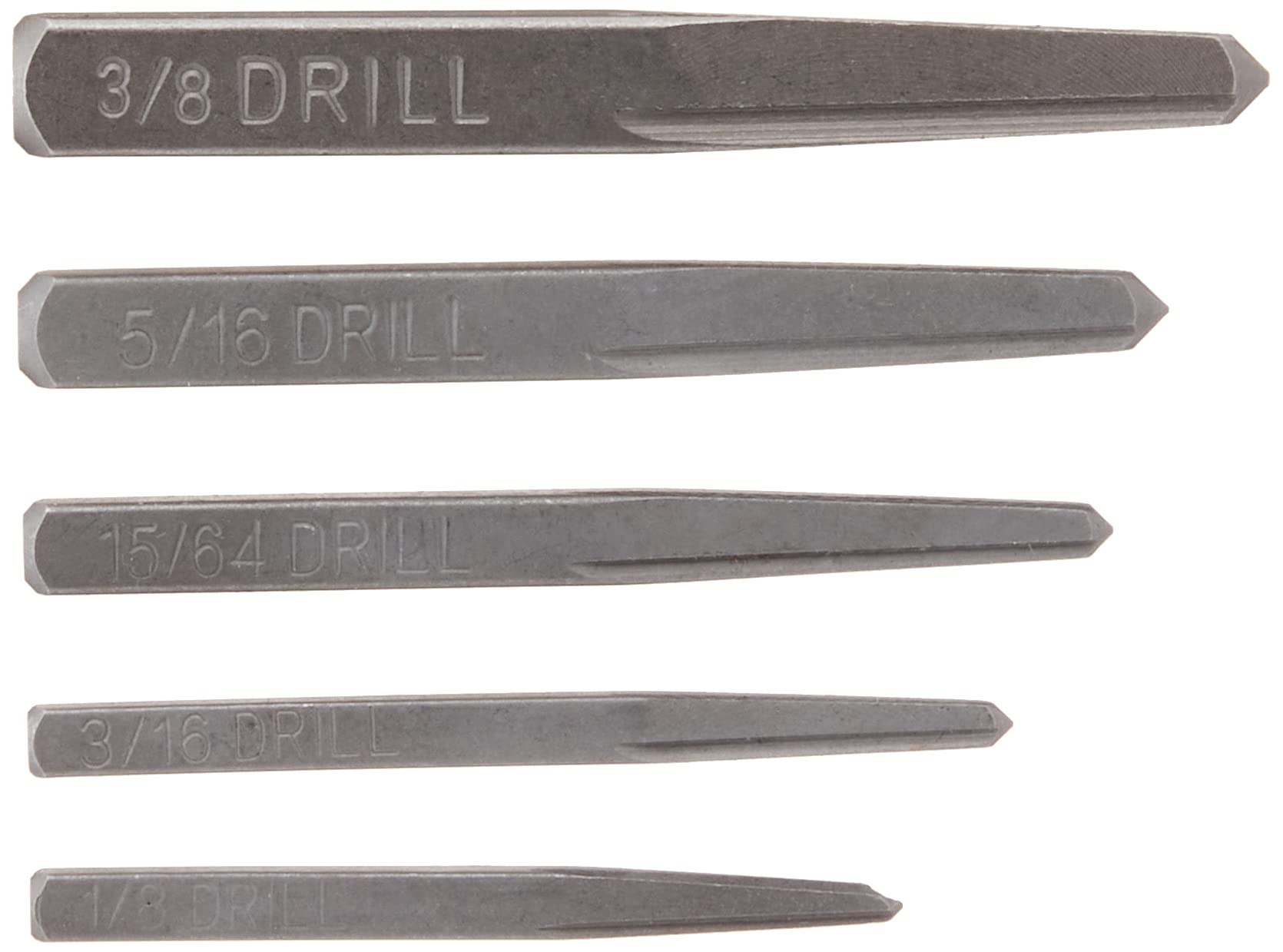 GEARWRENCH 5 Pc. Straight Fluted Screw Extractor Set - 720DD