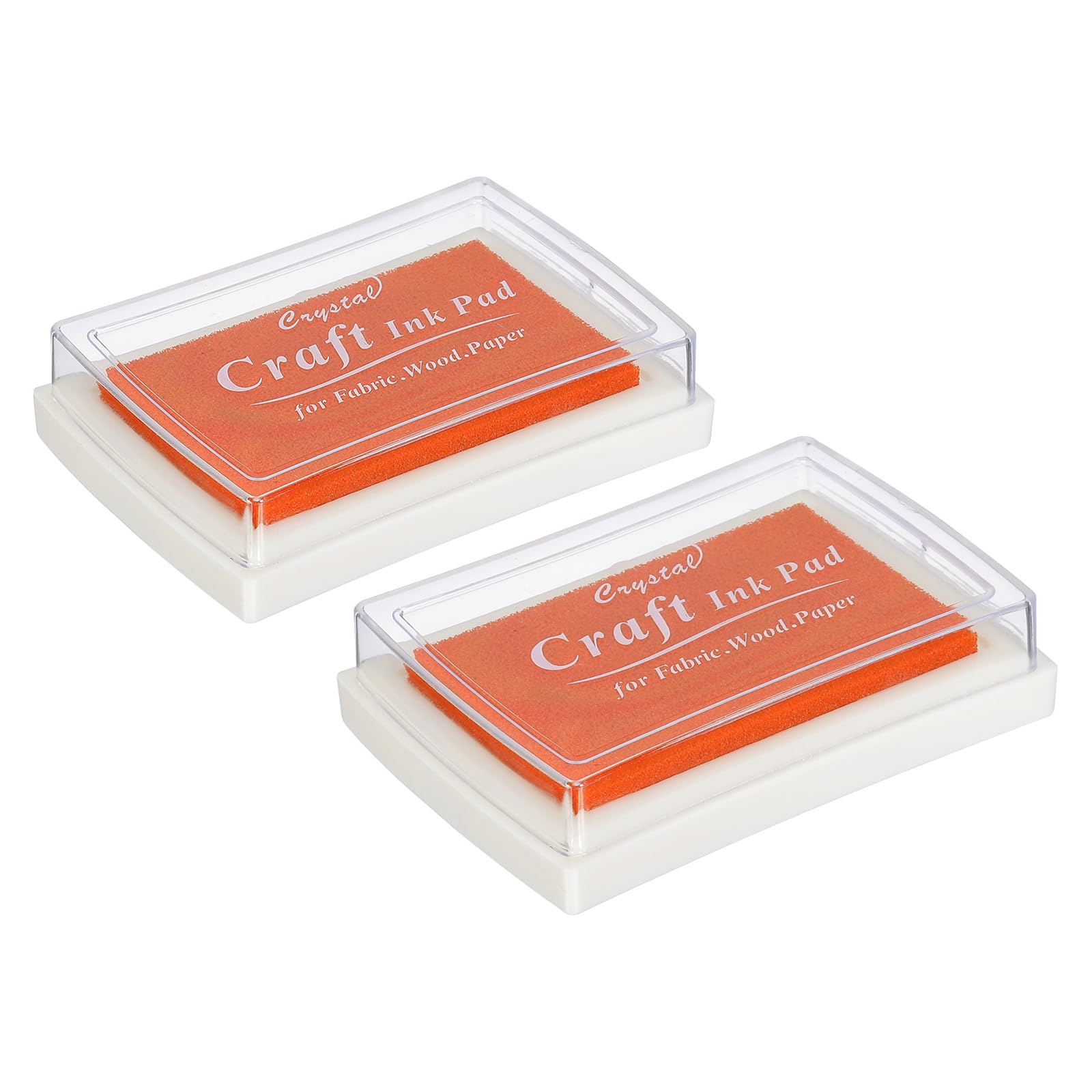 PATIKIL Craft Ink Pads for Stamps 2 Pcs Washable Finger Print Ink Stamp Pad Color DIY Square for Rubber Stamps Paper Scrapbooking Fabric Wood