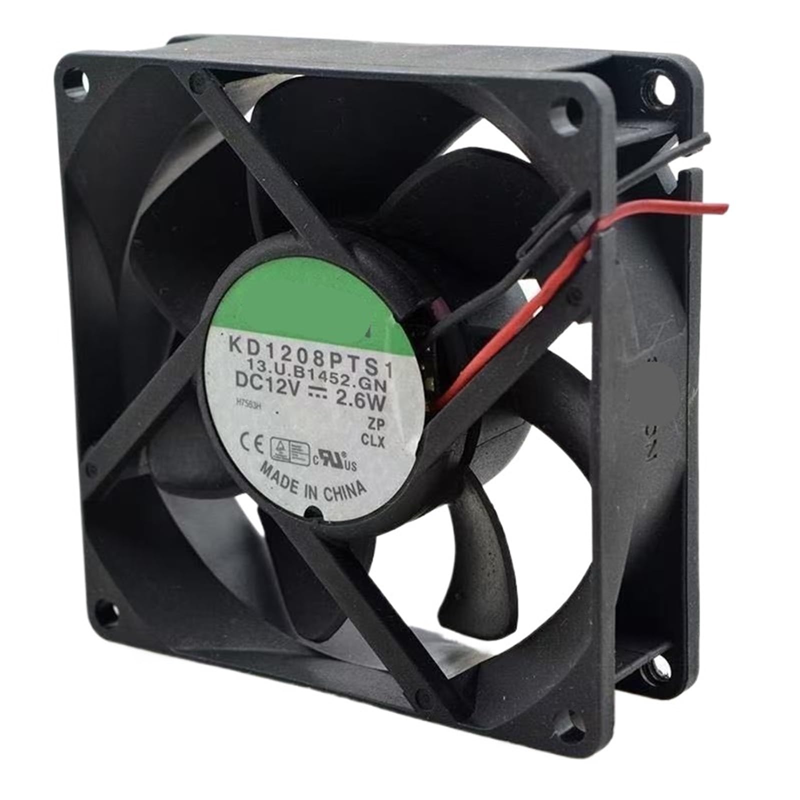 PEQYUACTE 8025 Fan KD1208PTS1 80x80x25mm 12V 2.6W 47CFM Cooling Fan