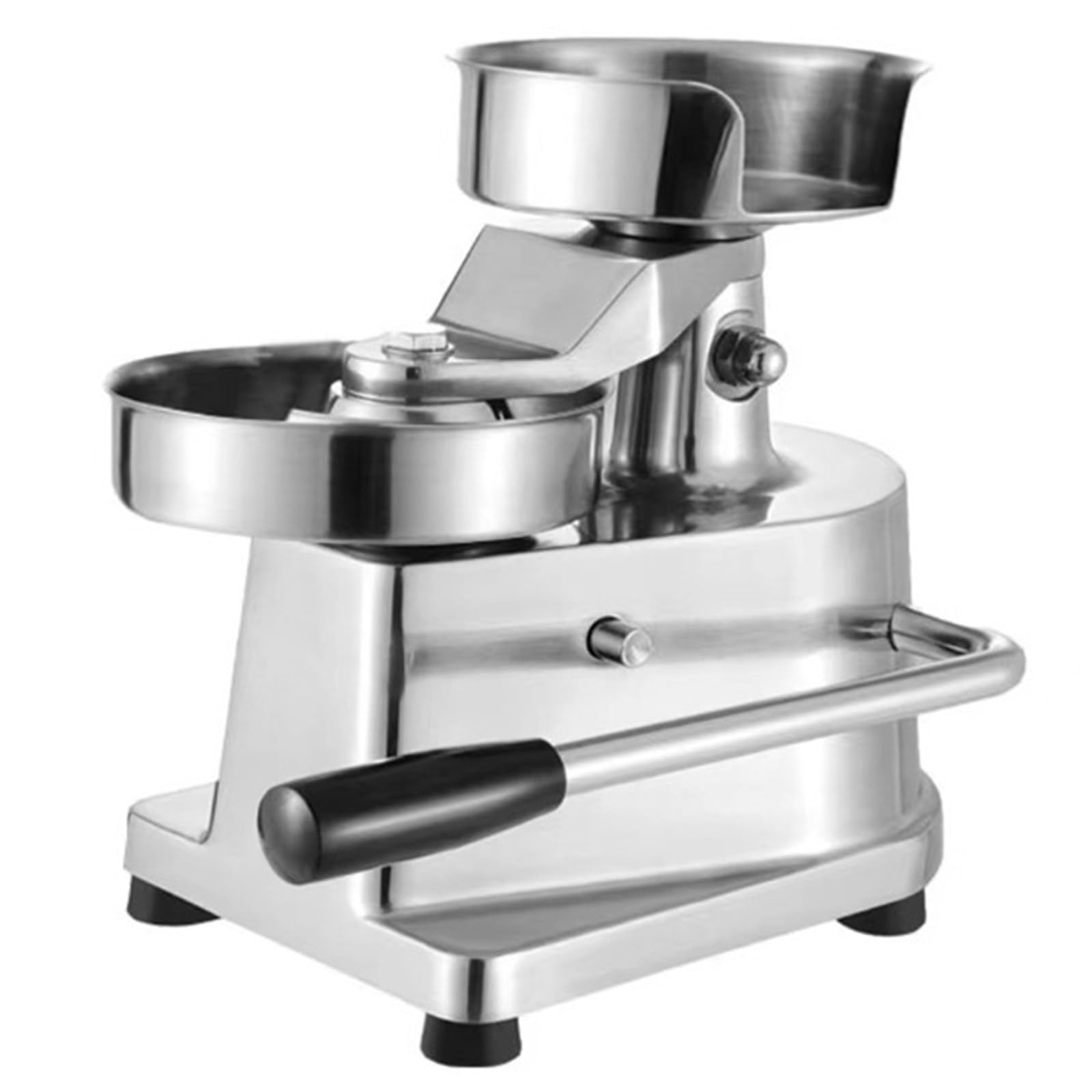 Komercyjna maszyna do burgerów 3 w 1, tace do formowania ze stali nierdzewnej o średnicy 4", 5" i 6", łatwe do czyszczenia, wyposażona w 500 papierów do kotletów Model130
