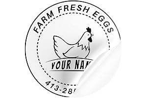 Personalized Stickers for Chicken Eggs