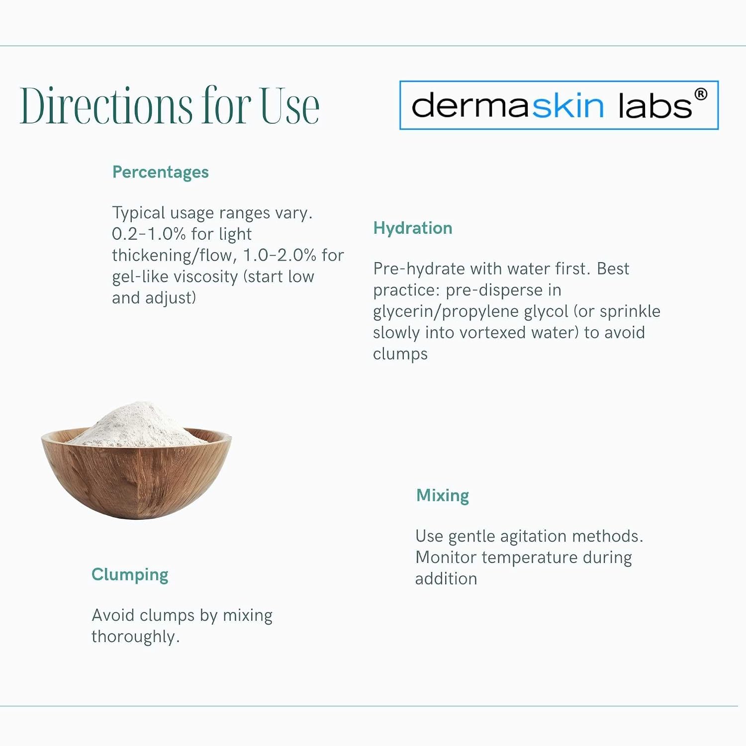 Hydroxyethyl Cellulose (HEC) Powder – High Viscosity Cosmetic Grade Thickener for Lotions, Shampoos, Serums & Gels – Smooth Texture, Suspension Aid, Clear-to-Translucent Viscosity Boost