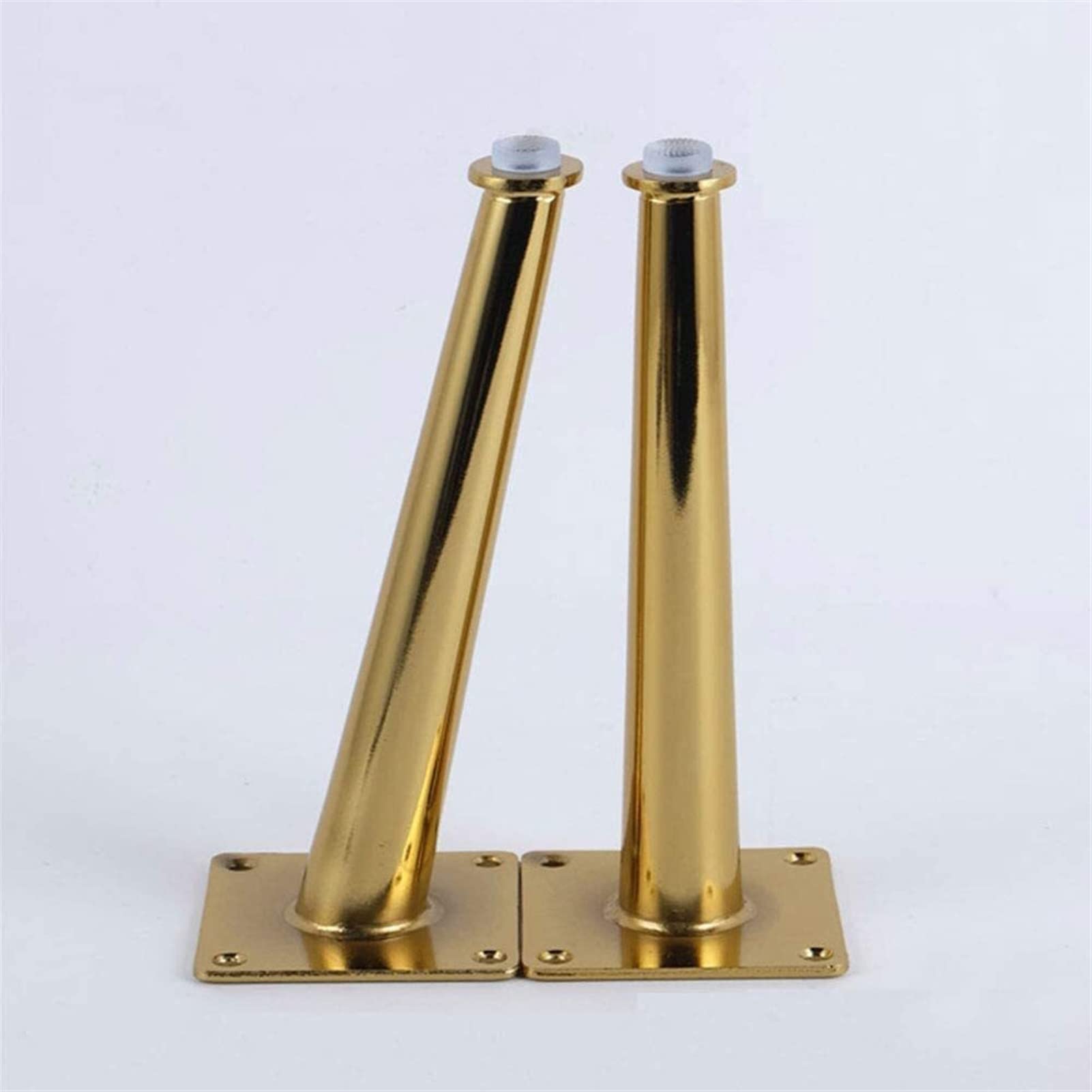 Gambe Di Ricambio For Mobili In Metallo | Gambe di sostegno in metallo 4pz complete di viti for letti, librerie, armadi e divani(Straight cone 200mm)