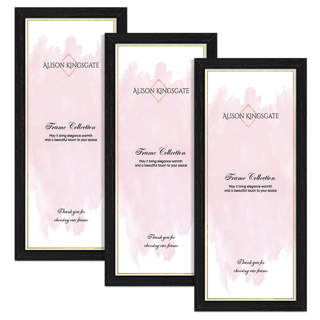 Alison Kingsgate Black Picture Frame for Photo 36X12 - Pack of 3 — image 1