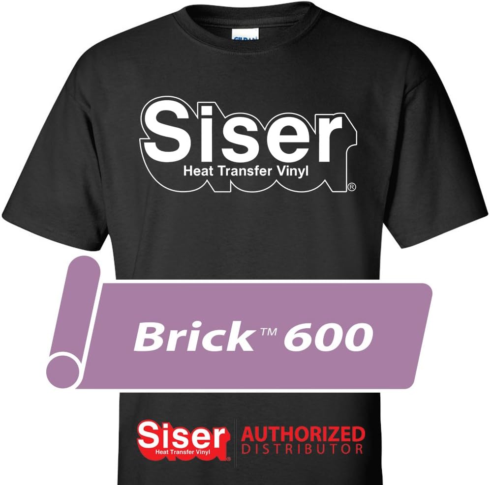 Siser Brick 600 Heat Transfer Vinyl, 19.6" x 15FT Roll (Yellow - HEX #FEB236) - Compatible with Siser Romeo/Juliet & Other Professional or Craft Cutters - 3D HTV - CPSIA Certified