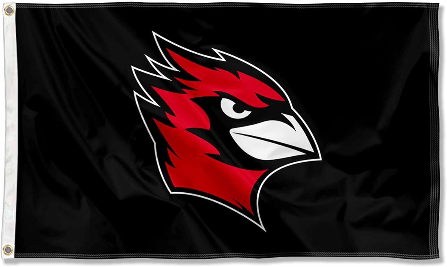 Wesleyan University Cardinals Black Banner Flag