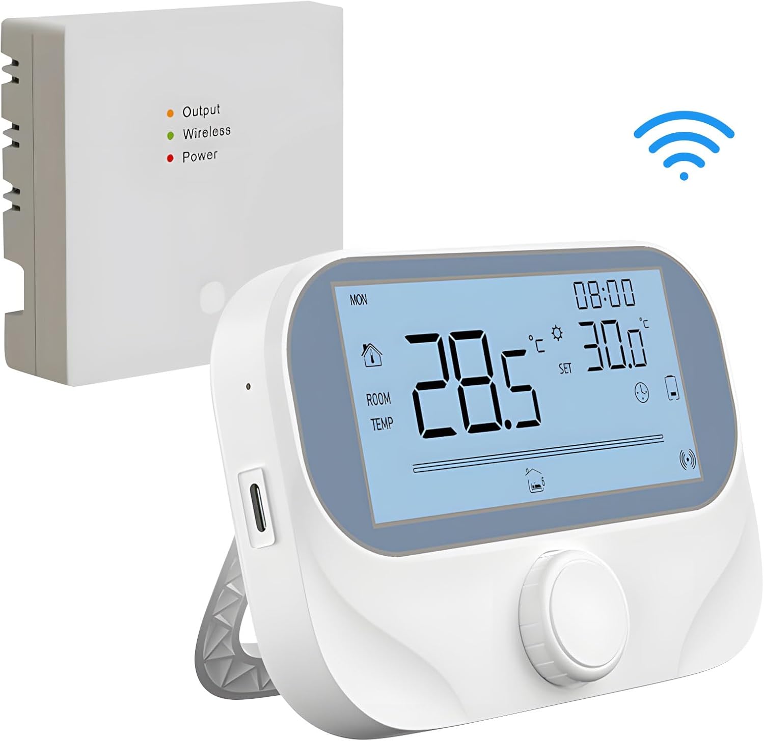Thermostat for Wall Boilers Remote Controls Not Wiring Easy Installation Smart Temperature Management ABS Quick Start