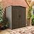 Rubbermaid Medium Vertical Resin Outdoor Storage Shed With Floor (5 x 4 Ft), Weather Resistant, Brown, Organization for Home/Backyard/Pool/Garden/Lawn Tools