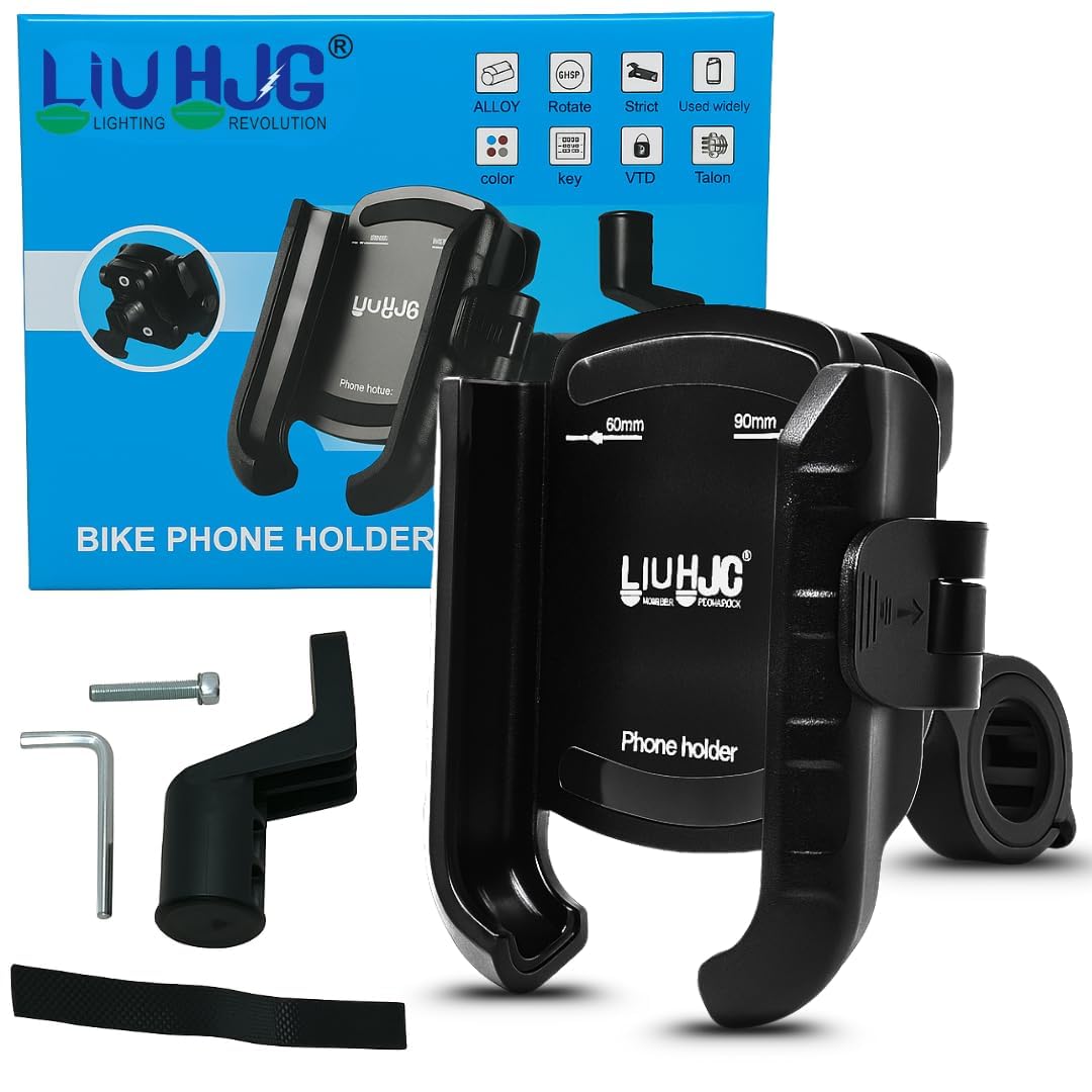 Anti Vibration Damper with Quick Release 360° Rotation Waterproof Bike/Motorcycle/Scooter Mobile Phone Holder, Stand, Mount Ideal for Maps and GPS Navigation-image-39