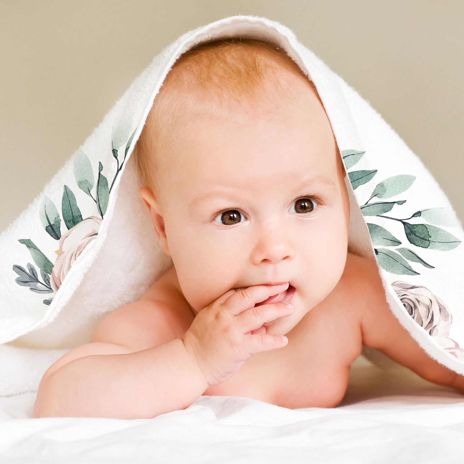 Twins - Manta mensual de bebé para niñas, manta de mes de recién nacido, manta de franela suave para fondo de fotografía, regalo de ducha personalizado, flor bohemia