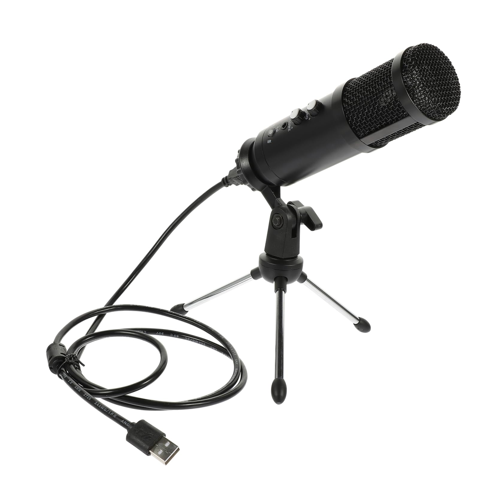 LIFKOME 1Set Microphone for Gaming and Streaming Low Noise Laptop Mic with Connecting Cable and Stand Compatible Laptops Reliable Sound for Podcasts