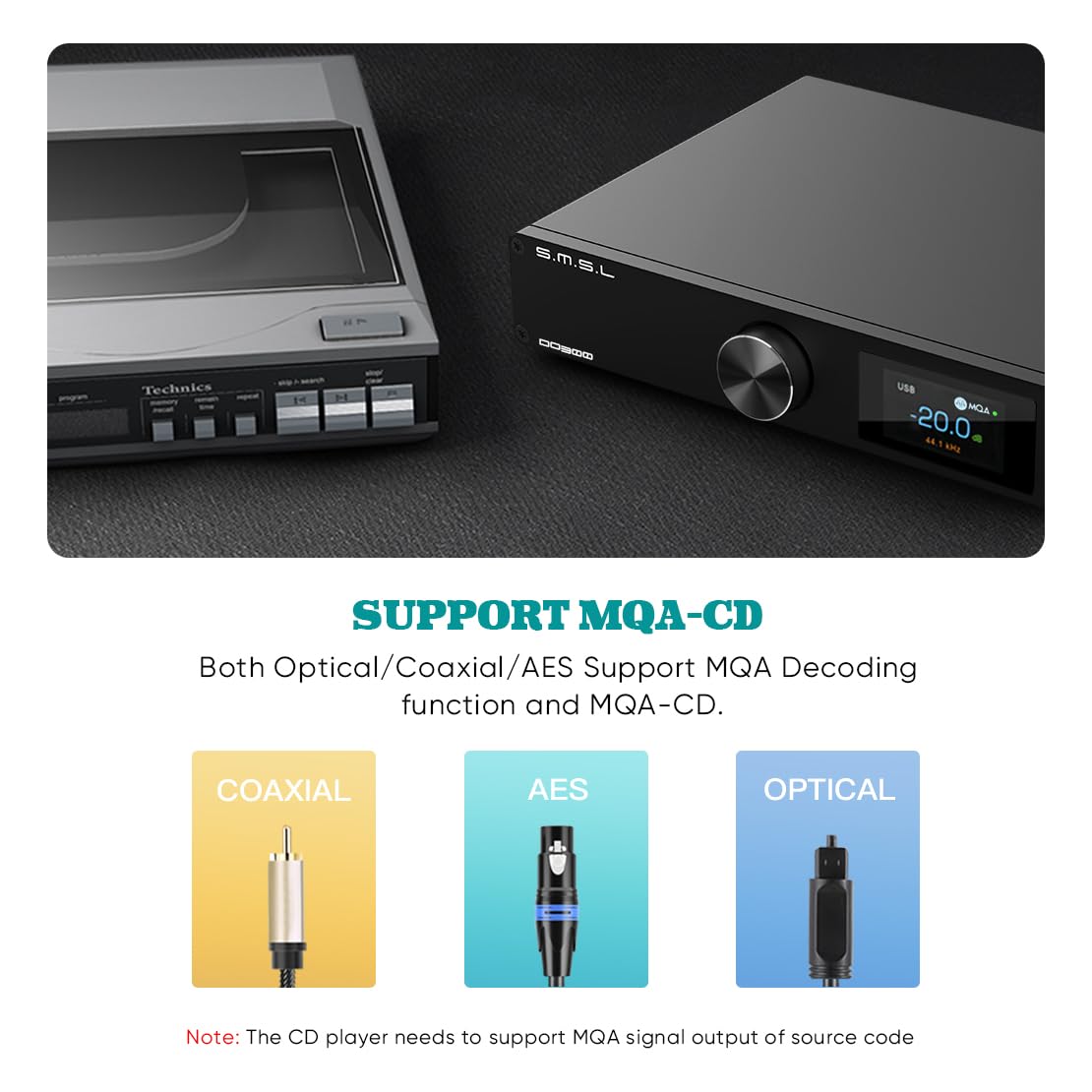 Amazon.com: SMSL DO300 HiFi MQA DAC ES9039MSPRO XU316 DSD512 32bit 