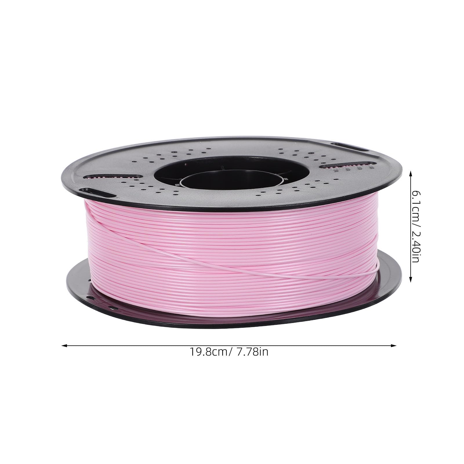 OUNONA Filamento PETG de 1,75 mm, bobina de 1 kg/2,2 lb, color rosa, filamento de alta velocidad para impresoras 3D, precisión dimensional de +/- 0,02 mm, baja formación de hilos, alta resistencia,