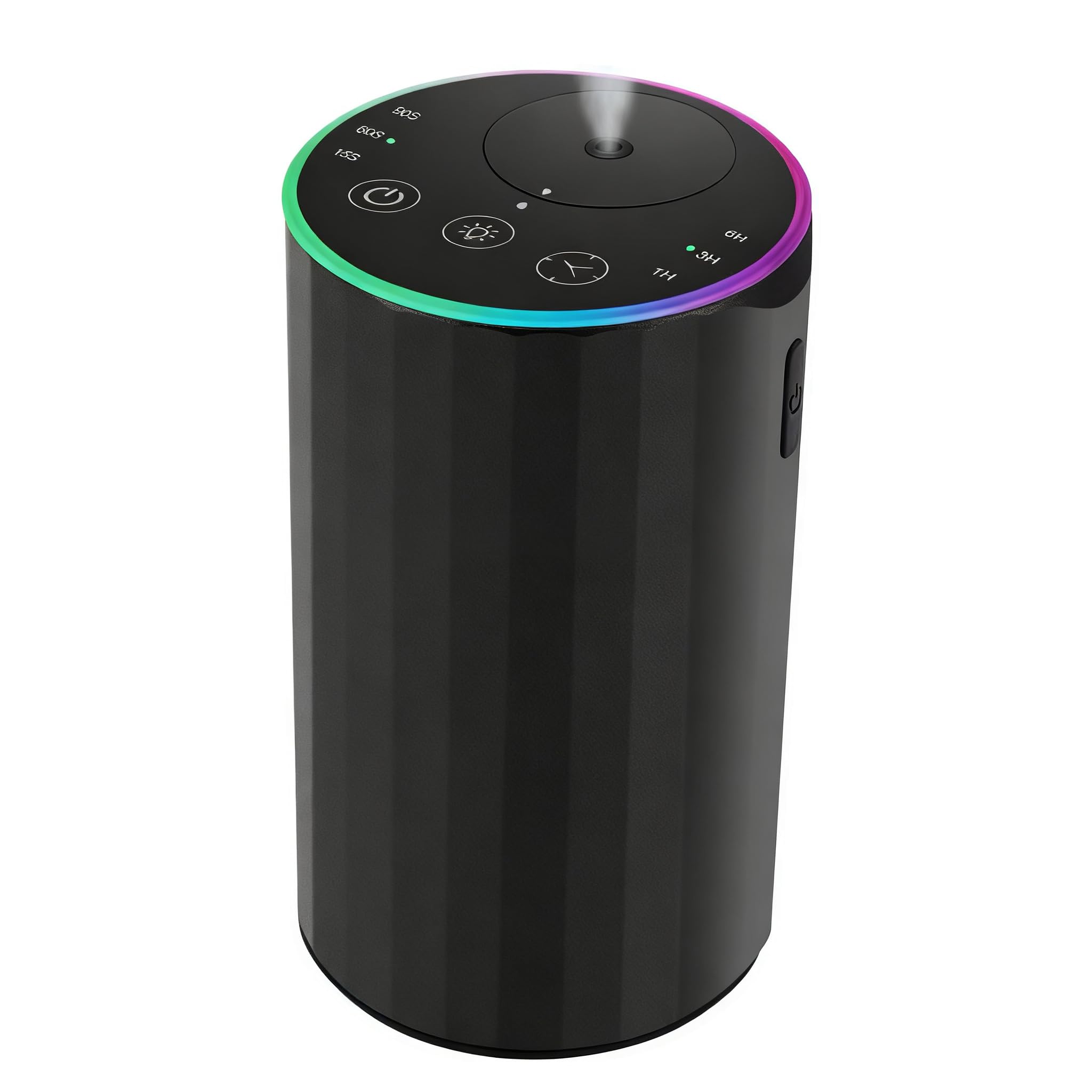 Difusor compacto sin agua. Elegante acabado en negro,negro