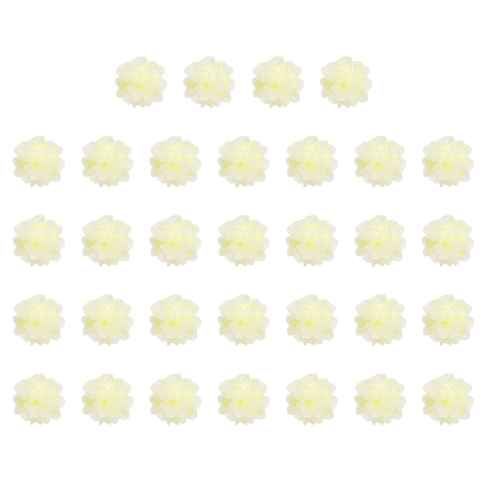 CoCud Mini Resin Flower, 0.51" Diameter, Miniature Tiny Luminous Flower Charm Dollhouse Yellow