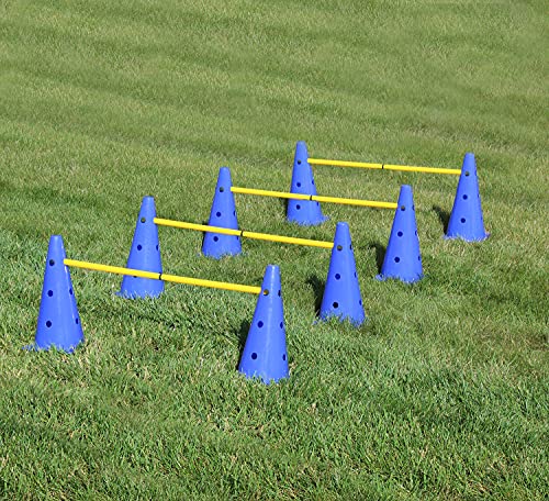 Get Out! Hurdle Cone Set – Training Cones And Agility Poles, Adjustable Agility Ladder Speed Training Equipment For Kids #TOP1