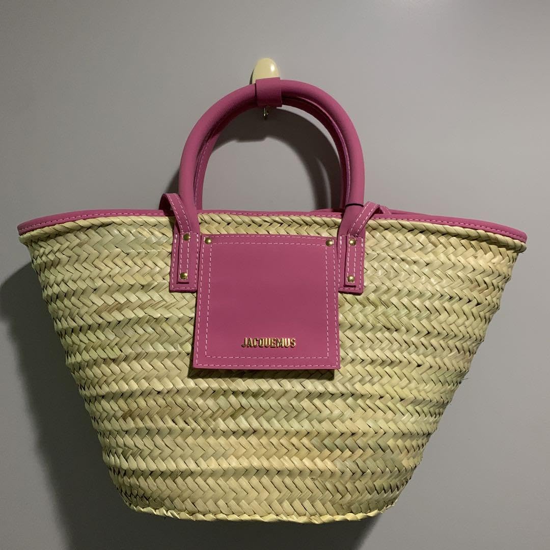 Amazon.co.jp: 《JACQUEMUS》 ジャックムス かごバッグ大 ピンク 