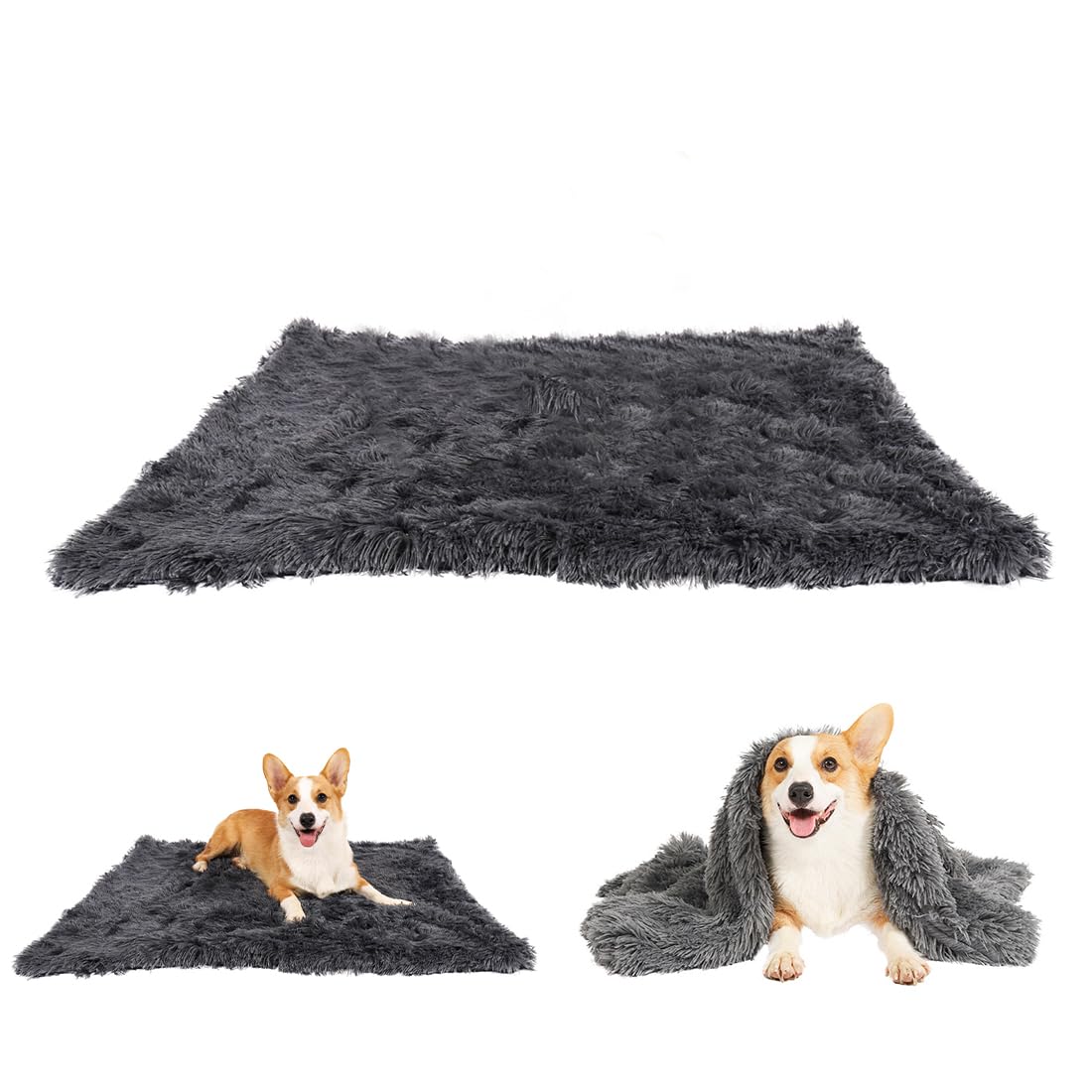 KGDUYC Mantas para Camas para Perros,Tapete de Felpa para Mascotas, Manta para Mascotas de Doble Capa, tapete para Perros pequeños y medianos y Manta para Gatos (56 * 36CM)