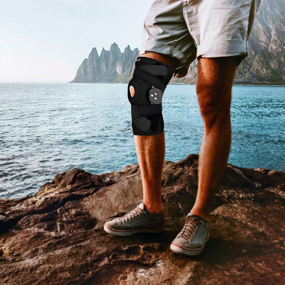 Buy PhysioRoom Elite Hinged Knee Brace Adjustable Knee Support