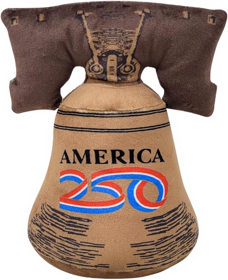 America 250 8” Liberty Bell Midori Sitting Plushie – Official Chibi Plush – Sustainable + Handcrafted