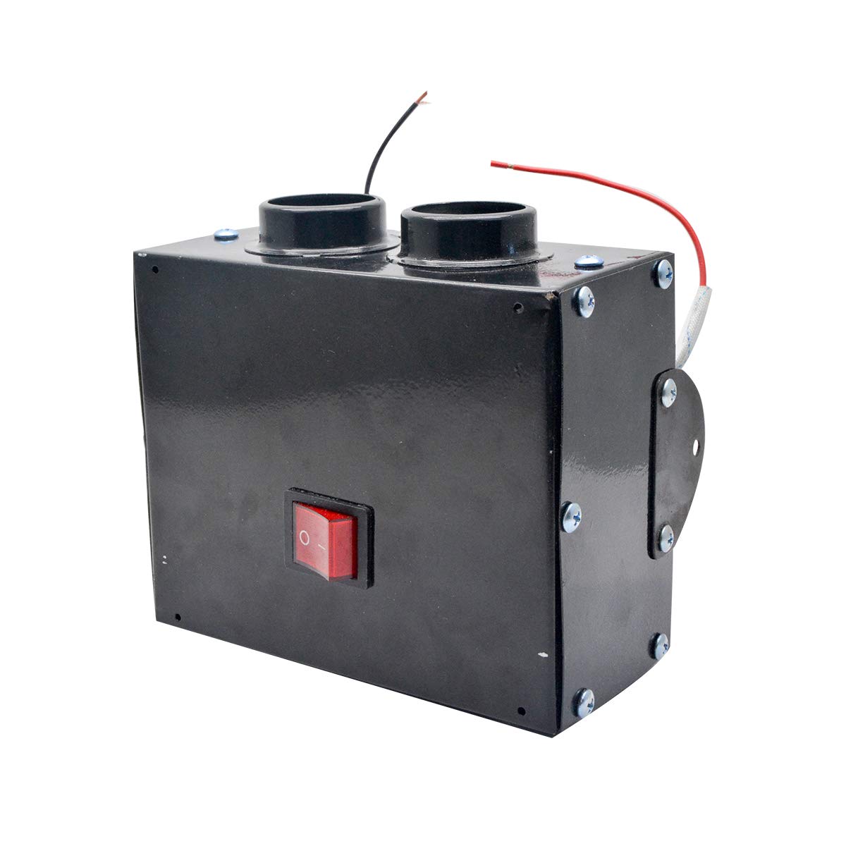 12V 400-600W Auto Heizlüfter Defroster, Baceyong Anti-Fog Heizung Mini-Autoheizung, Windschutzscheibe Demister Fenster Lüfter, Auto Winter Windschutz Demister, Geringes Rauschen 2 Ports Warmlüfter