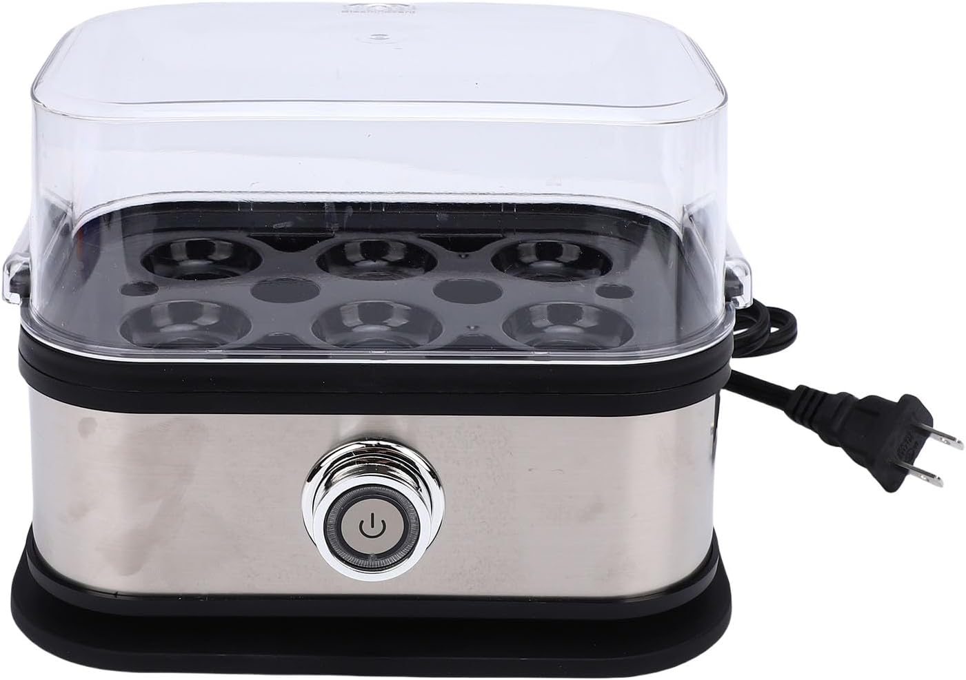 Stainless Steel Electric Egg Cooker with Auto Shut Off for Family Breakfasts