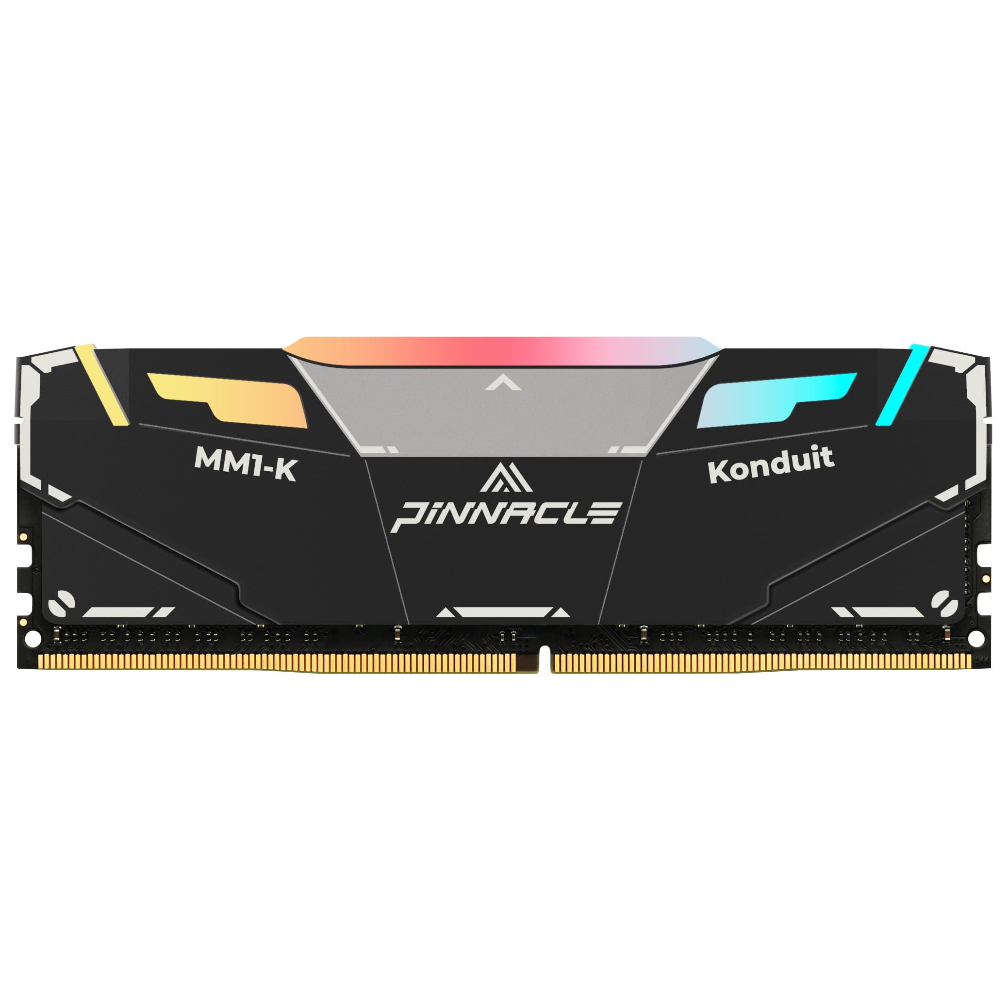 Timetec Pinnacle Konduit RGB XMP2.0 Overclocking 1.35V Compatible pour AMD et Intel Module de mémoire pour Ordinateur de Bureau de Jeu RAM - Noir (3200MHz 16GB)