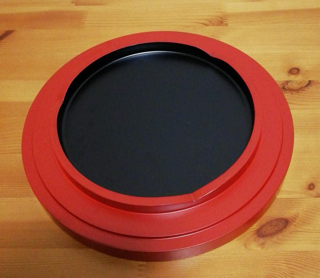 Amazon.co.jp: 金山屋 矢橋工房 干菓子盆 漆塗 丸盆 共箱 共布 略歴付