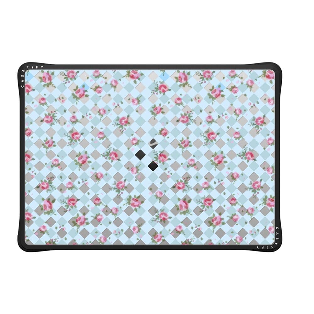 CASETiFY インパクト ケース MacBook Pro 14" (M1 - M5) - Floral Gingham - Blue