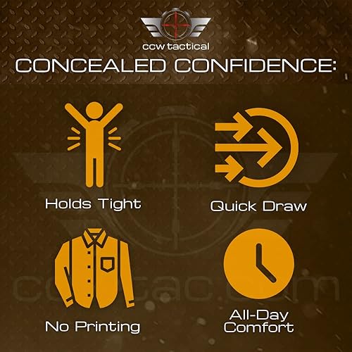 Miniatura 4 de Camisa con funda de transporte oculta  Bolsillo seguro de velcro con gran almacenamiento  Hombres Crew