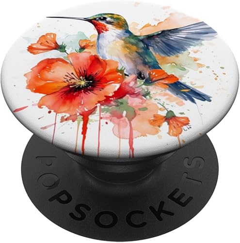 PopSockets PopGrip intercambiables con diseño de flor de amapola