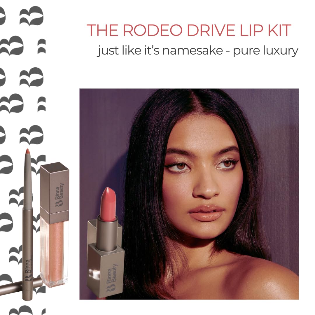 Rinna Beauty All-in-One Lip Kit with Lipstick, Gloss and Liner