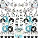 40Pcs Penguin Theme Birthday Party Supplies and Decorations Penguin Happy Birthday Banner,Latex Balloon, Cupcake Toppers, Set Animal Birthday Party Supplies for Kids Family