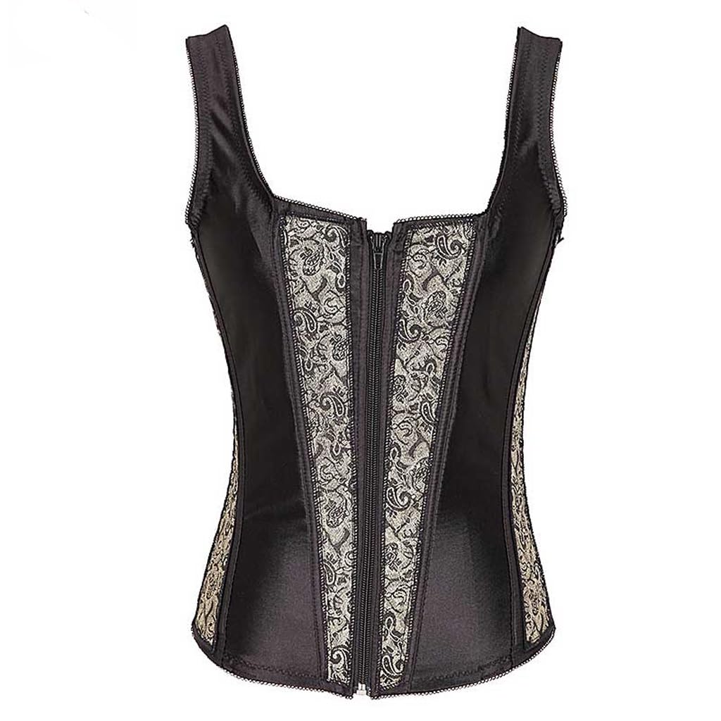 Corset zip femme avec serre taille intégré prune L pour une silhouette sculptée instantanément