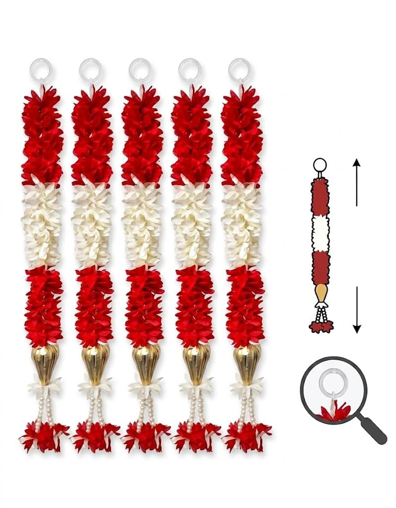 Guirnaldas decorativas fáciles de colgar paquete de 5
