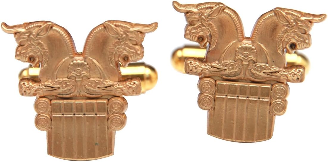 Iranian Persian Winged Lion Cufflinks Iran Persia Pahlavi Farohar Farvahar Gift