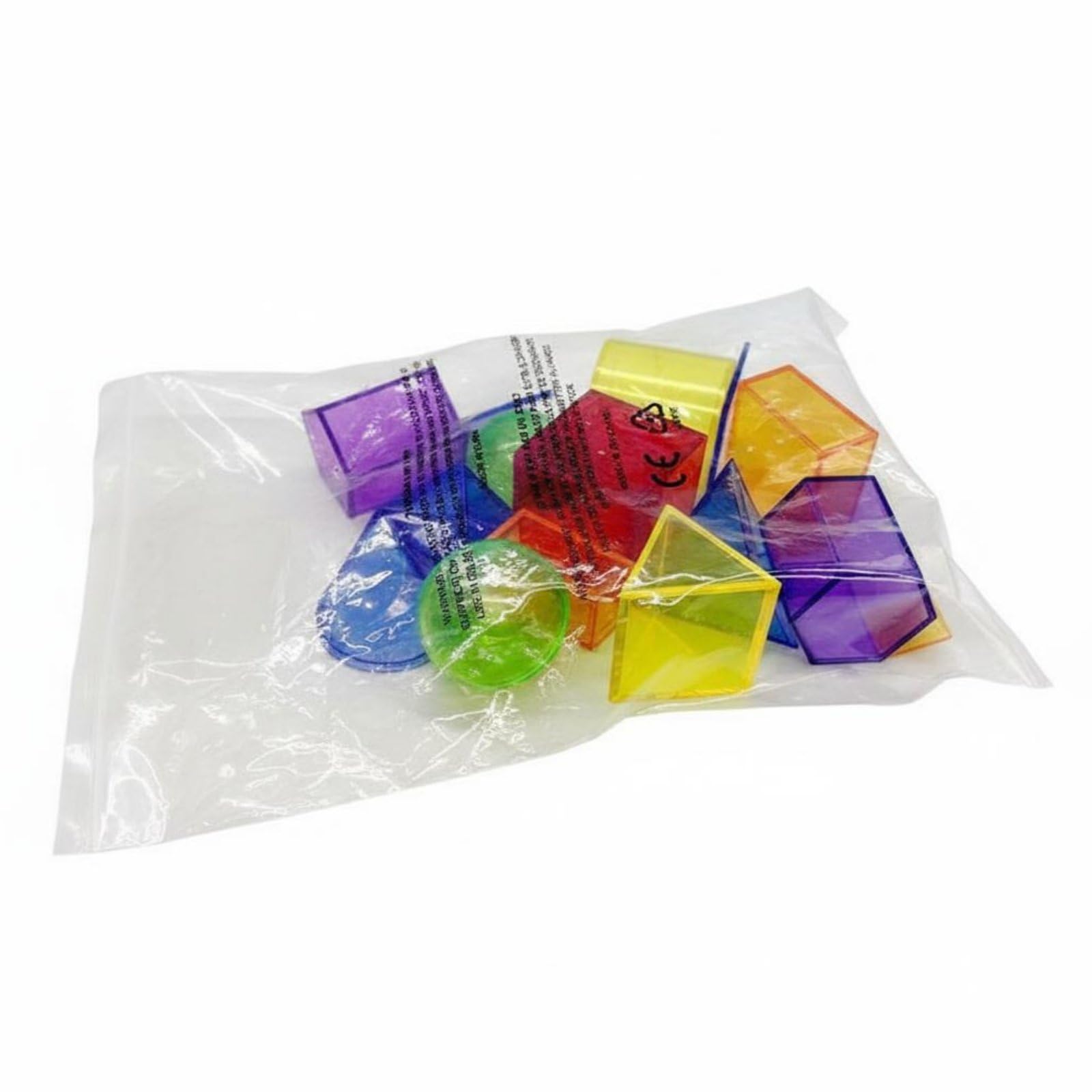 predolo 1 Sólidos Geométricos Transparentes Transparente Set de Formas Geométricas 3D Manipulativo Matemático Figuras Geométricas Huecas para Maestros, 5CM, 12PCS Bolsa OPP
