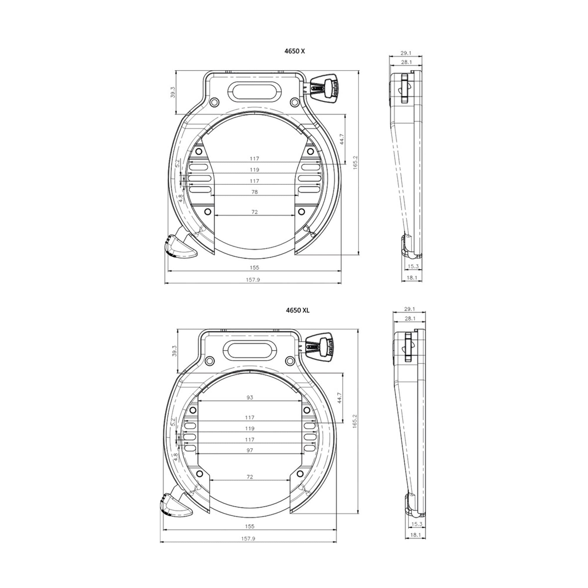 ABUS RING LOCK PRO AMPARO 4750 X R ART2 BLACK ABUS RING LOCK PRO AMPARO 4750 X R ART2 BLACK