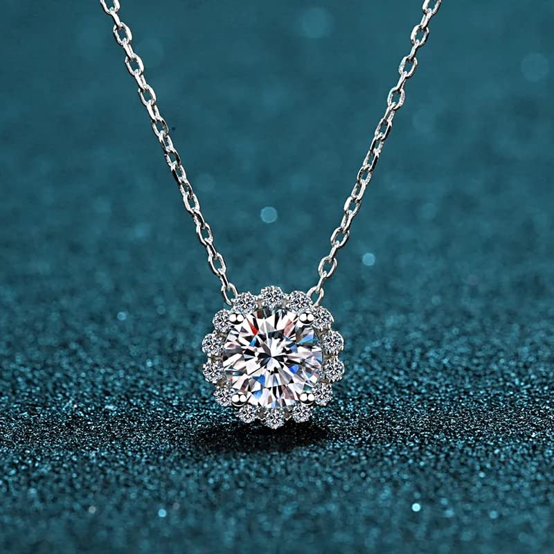 Collier pendentif moissanite brillant éclat éternel anti-ternissement - 5