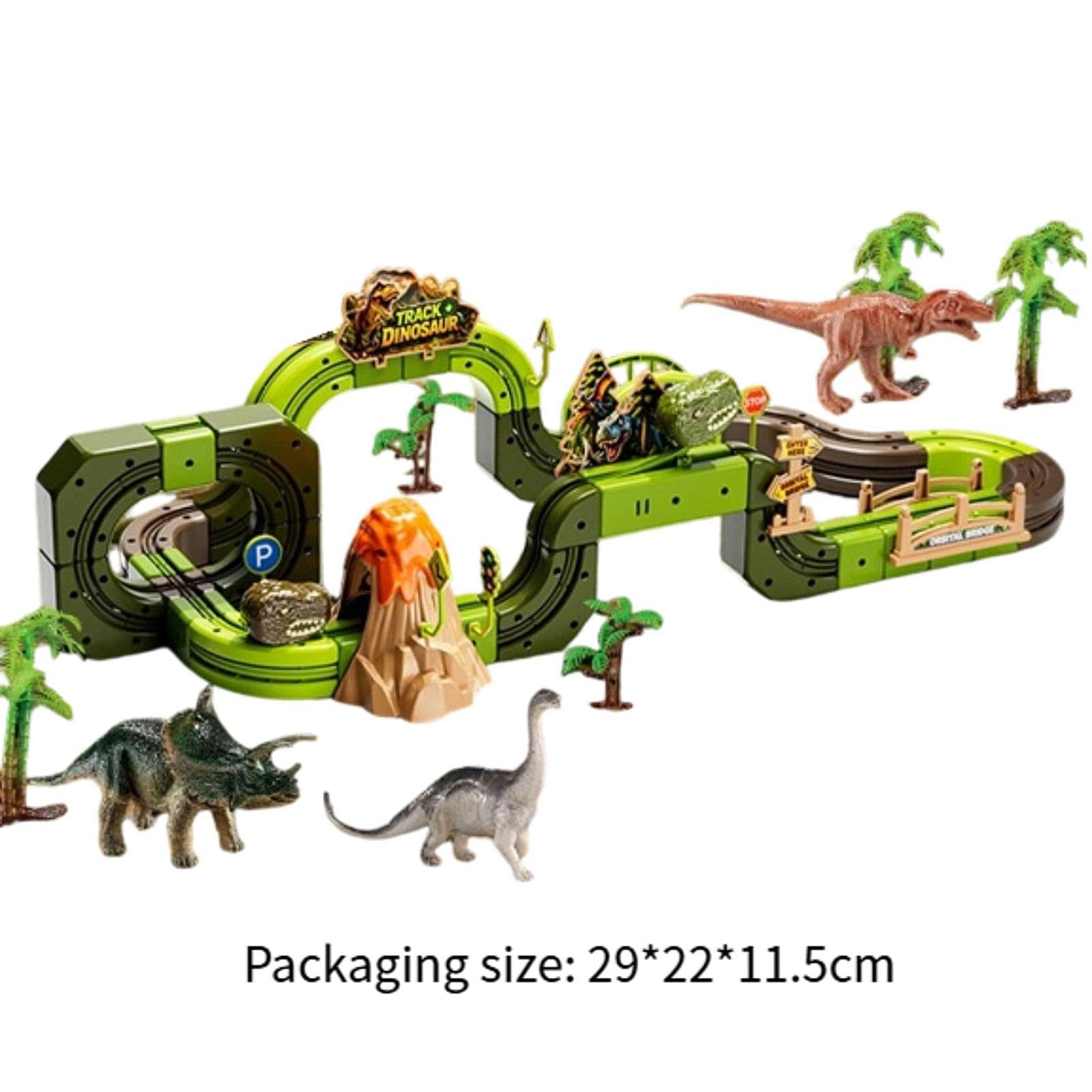 Qianly Set di Costruzione di a Tema Dinosauri, Modello di Dinosauro, Giocattolo Fai da Te, Regalo di Compleanno per Bambine e Bambini, Piccolo