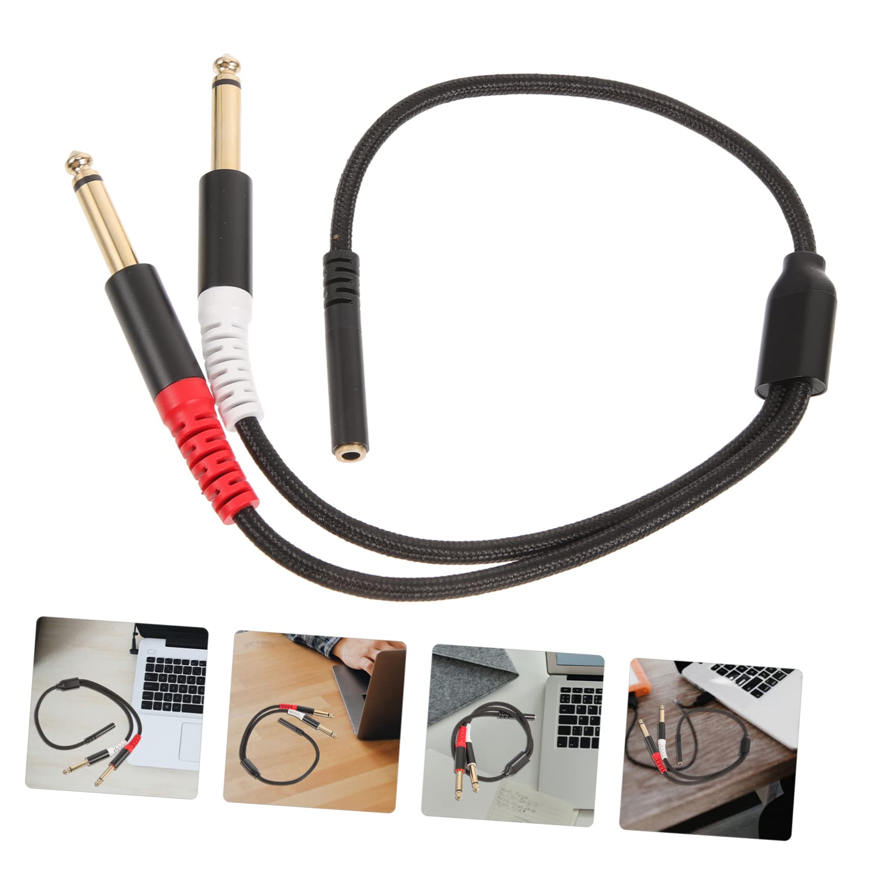 5 Stücke High-Fidelity 3 5mm Zu 1/4 Zoll Audio Splitter Kabel Stereo Zu Mono Adapter Keine Treiber Benötigt