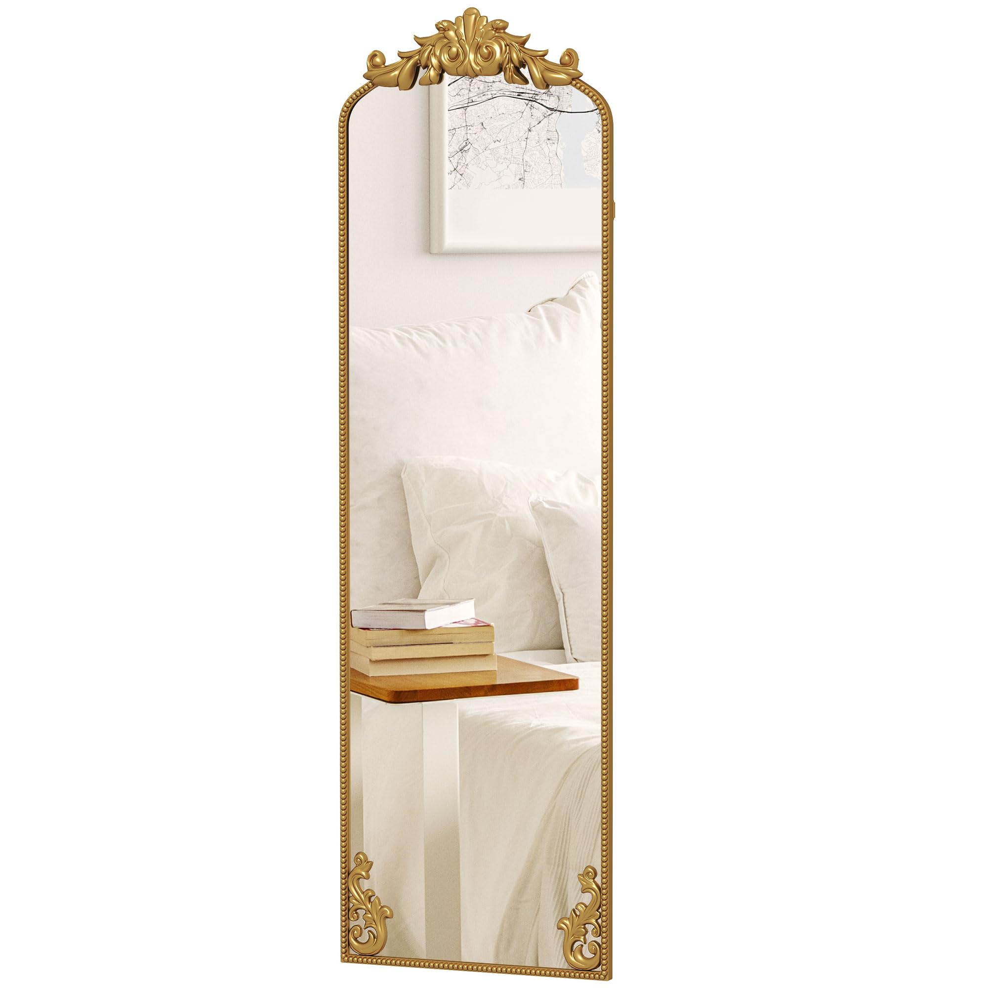 Portland Gold Full Length Mirror with Metal Frame 50 x 160cm