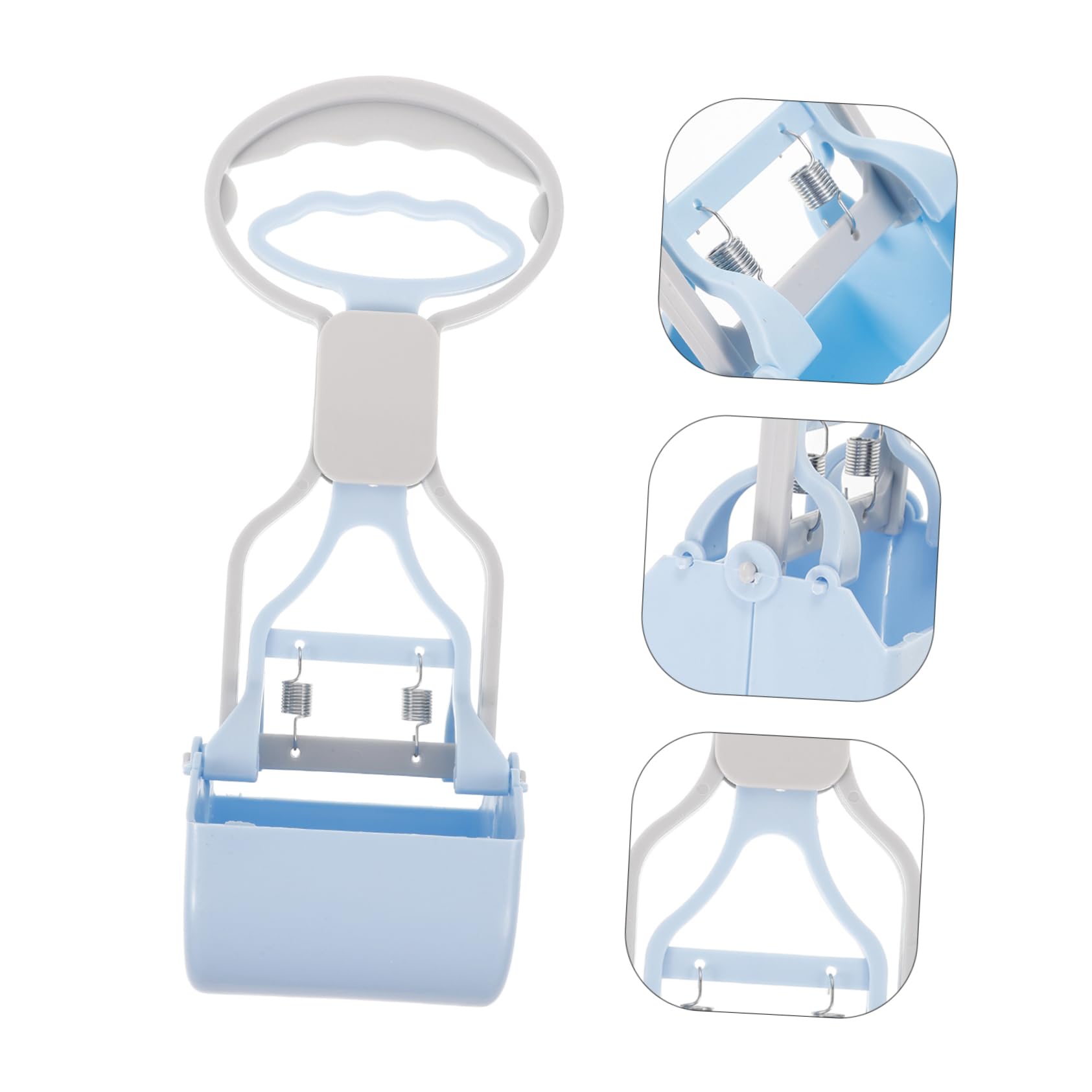 Mipcase 5pièces Ramasse-crottes à pour Chiens Ramasseur De Déjections Pratique Et pour Et Jardin Couleur Bleue