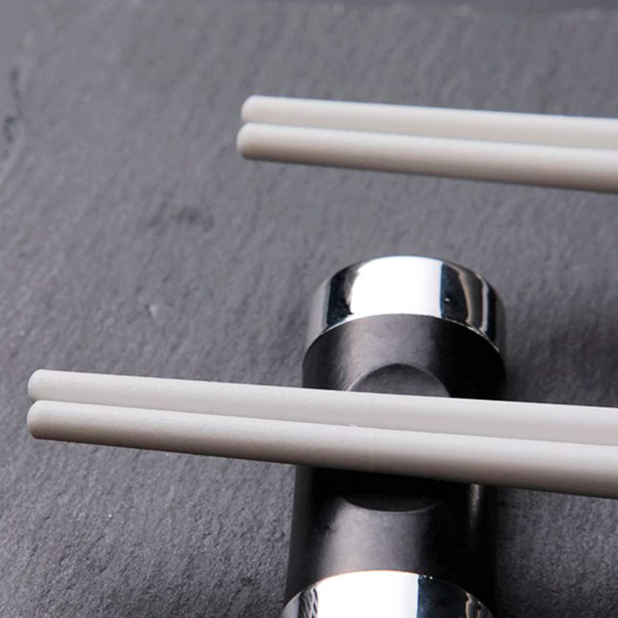Alloy -Essstäbchen Fiberglass -Stäbchen - 10 Paare Japanischer Stil wiederverwendbarer Stäbchen Set - 9,5 "/24,2 cm Wärmefestigkeit Nicht -Bieststäbchen für Sushi -N F